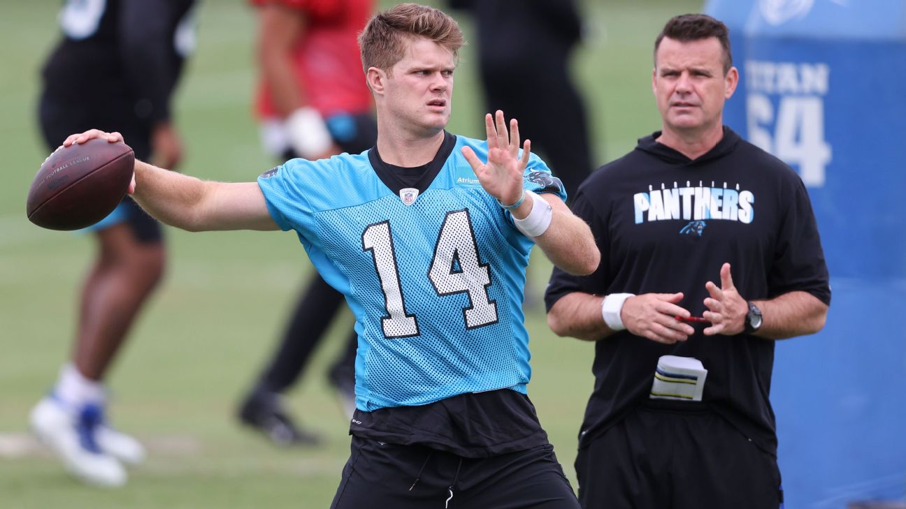 Darnold in a Panthers jersey : r/panthers