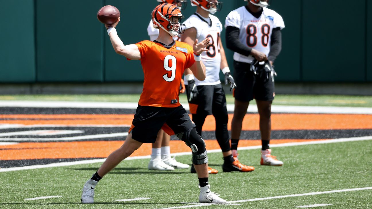 Joe Burrow ripped through Bengals' 1st-team defense at training camp