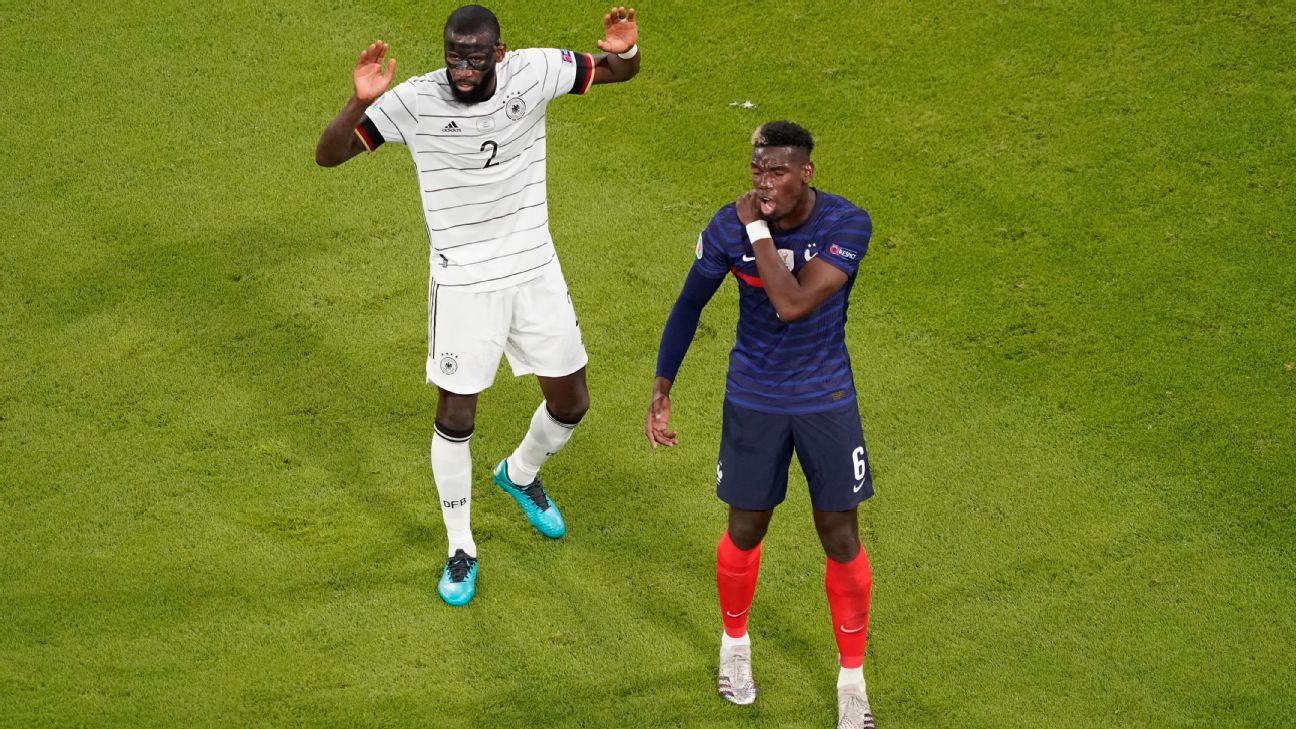 No action needed over Rudiger 'nibble' - Pogba