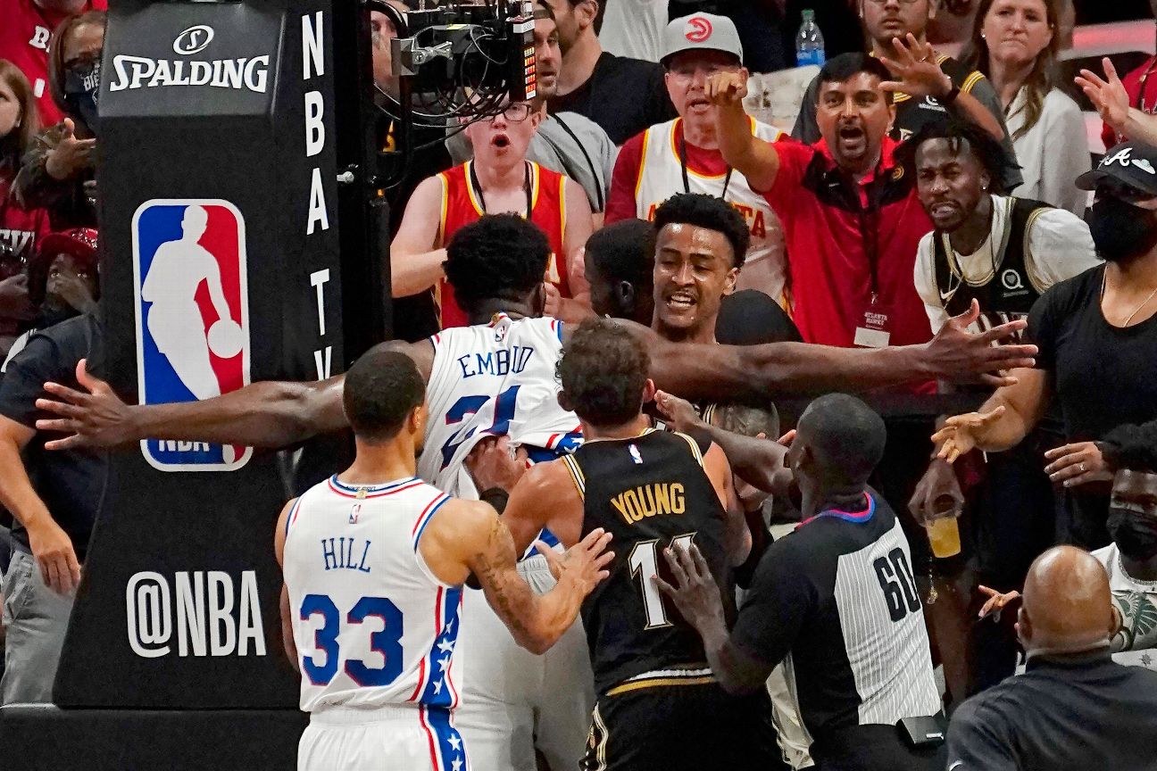 76ers' Embiid fined $35K for scuffle in Game 6