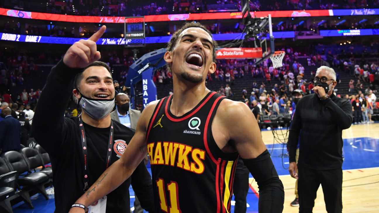 Hawks' John Collins trolls 76ers' Joel Embiid with T-shirt after Game 7 win