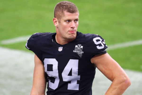 Carl Nassib, first openly gay player in NFL game, makes history