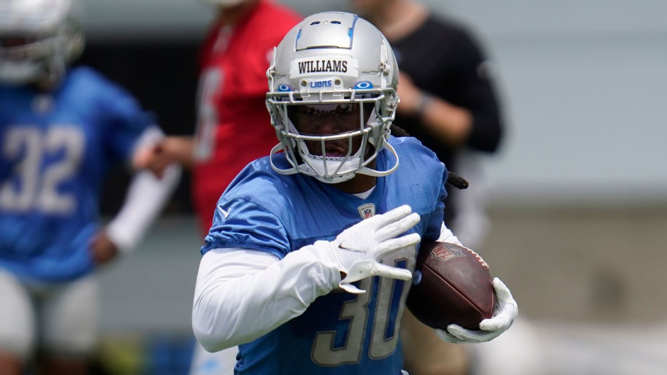 Detroit Lions RB Jamaal Williams breaks Barry Sanders' franchise rushing TD  record