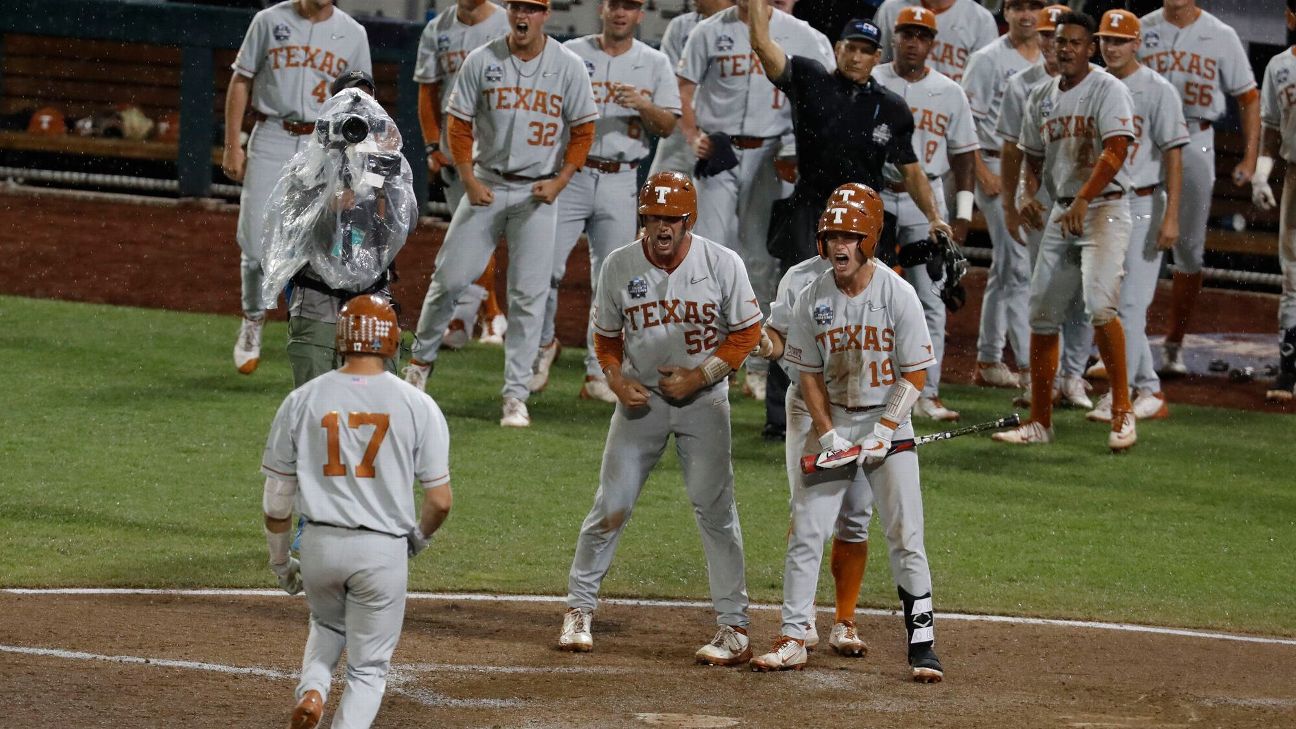 Texas defeats Mississippi State at CWS, forcing Saturday elimination game