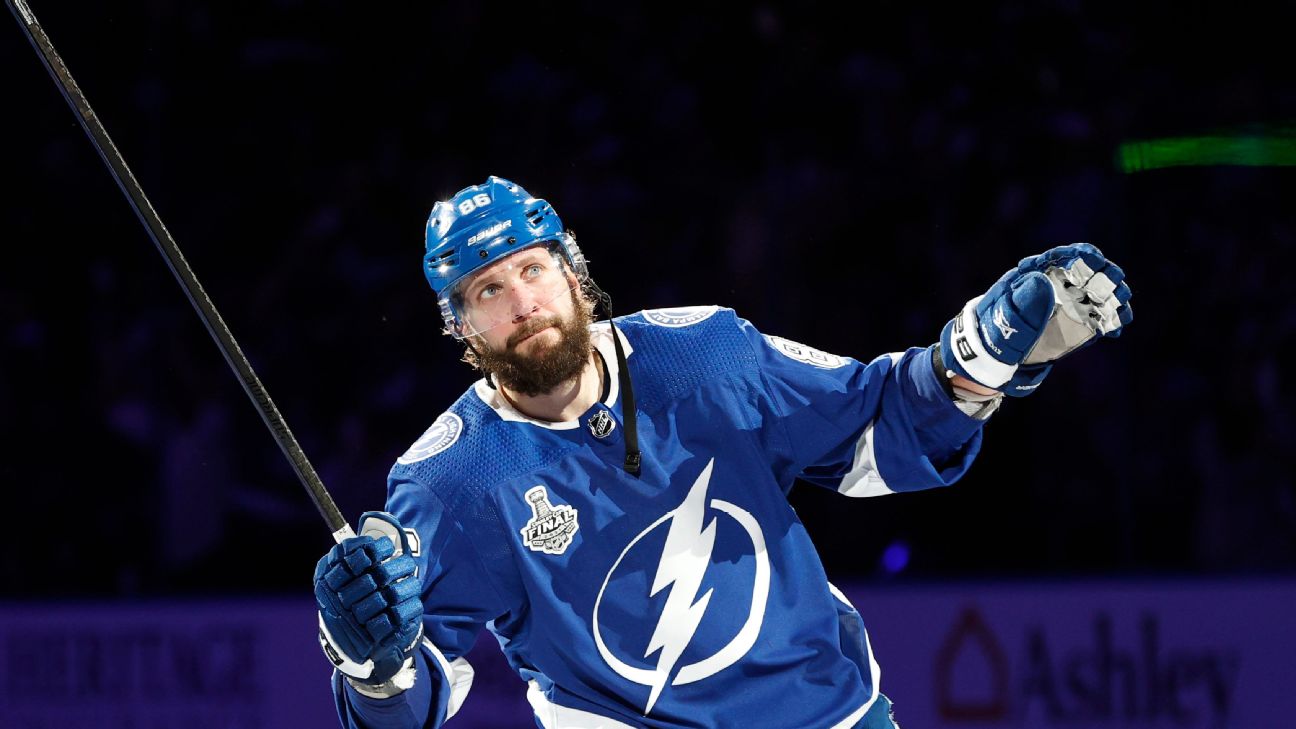 Nikita Kucherov was stellar in another postseason game, having an assist  and two goals in the Lightning's Game 1 win over the…