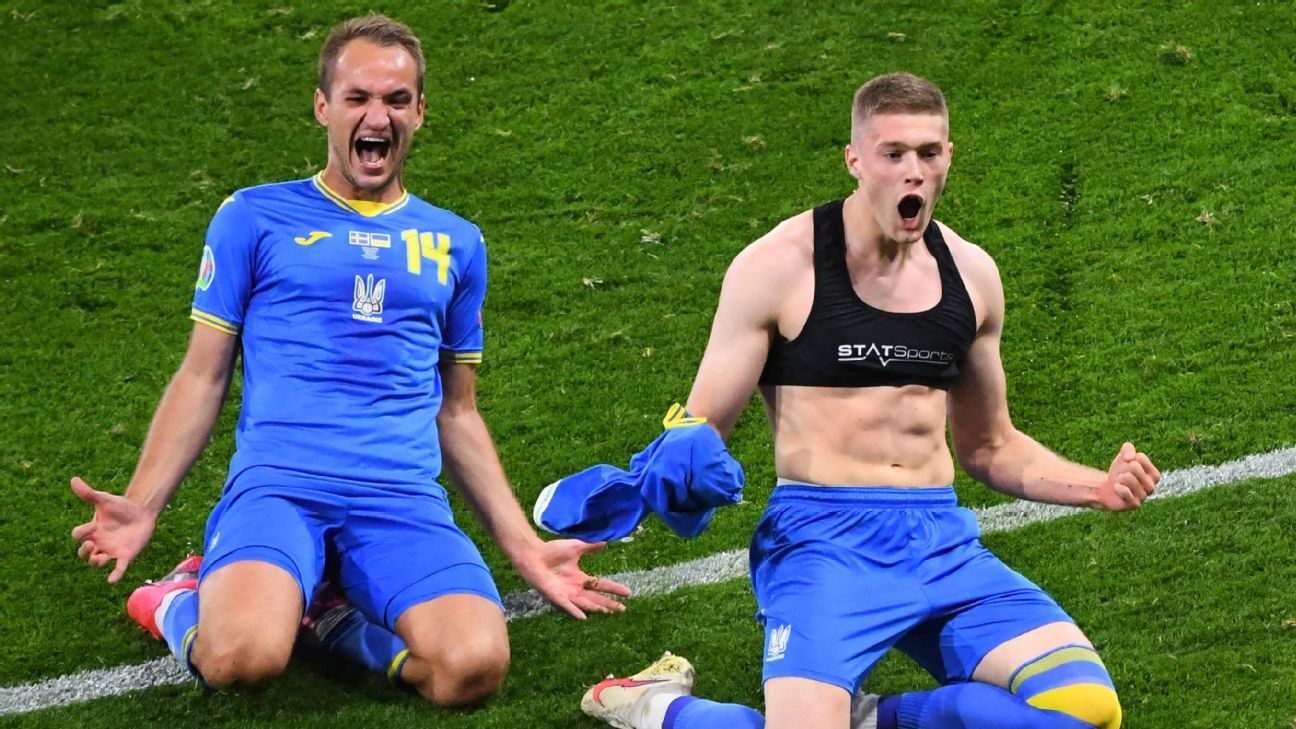 Ukraine-Sweden provides more late Euro 2020 drama, as match-winner Dovbyk  pops up as the unlikely hero - ESPN