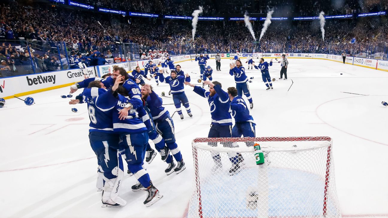 Tampa Bay Lighting Win 2021 Stanley Cup In Back To Back Championships, Sports, Stanley Cup Finals, Tampa Bay Lightning