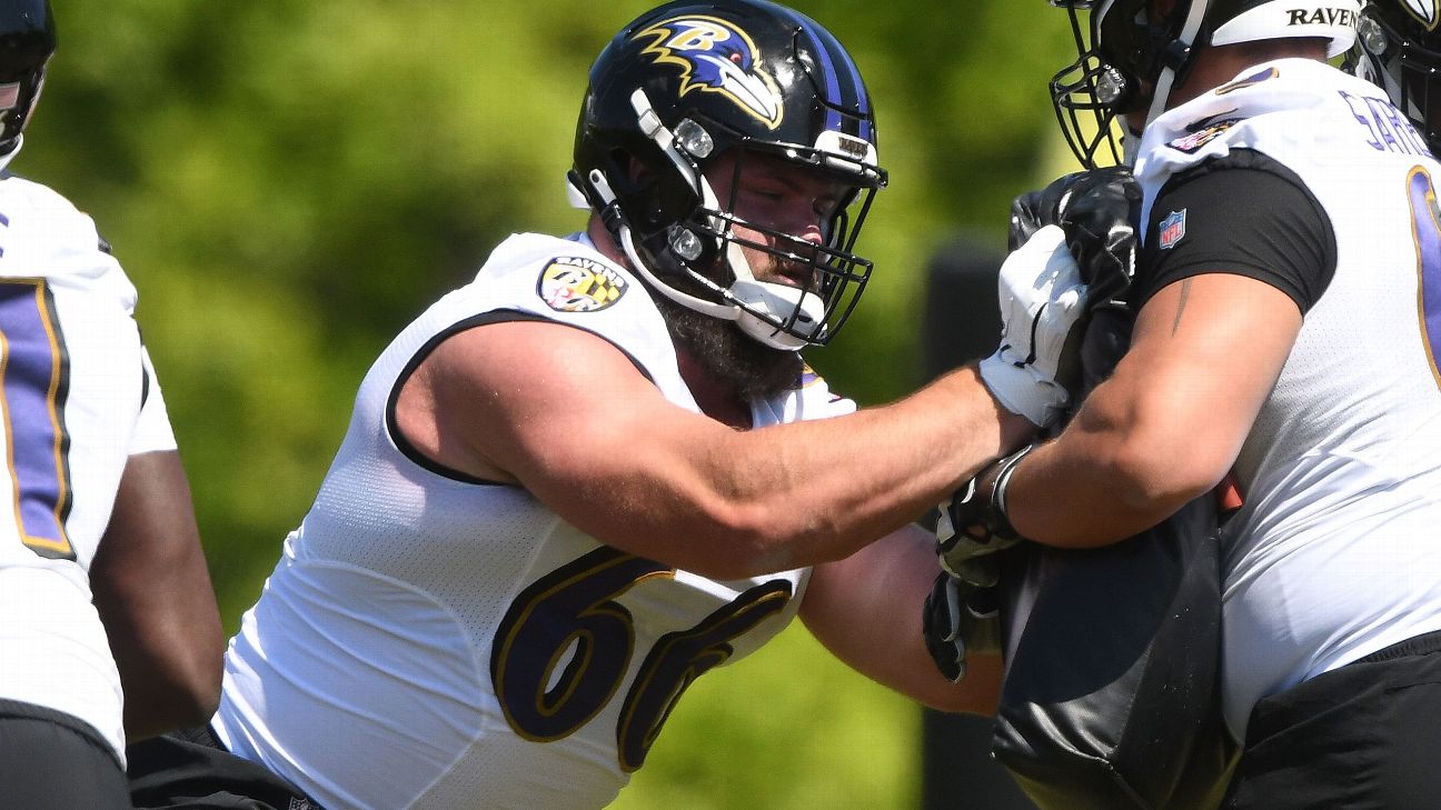 Ben Cleveland becomes 16th Baltimore Ravens player to land on IR but avoids  serious knee injury - ESPN