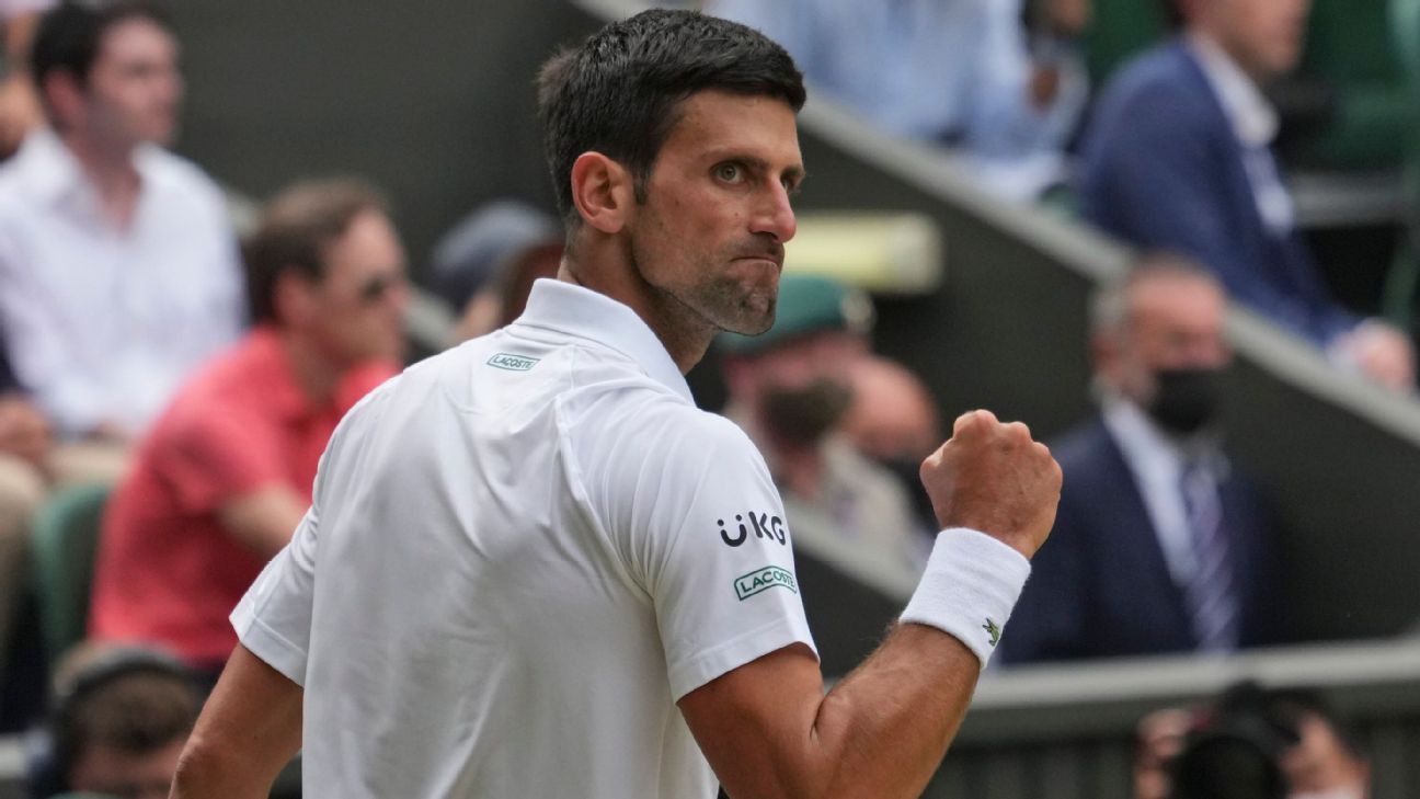 Novak Djokovic wins sixth Wimbledon crown for record-tying 20th