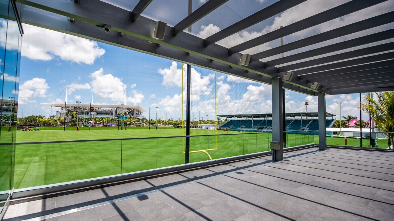Inside the Miami Dolphins' $135M practice facility: Players' lounge, palm  trees and a slide - ESPN - Miami Dolphins Blog- ESPN