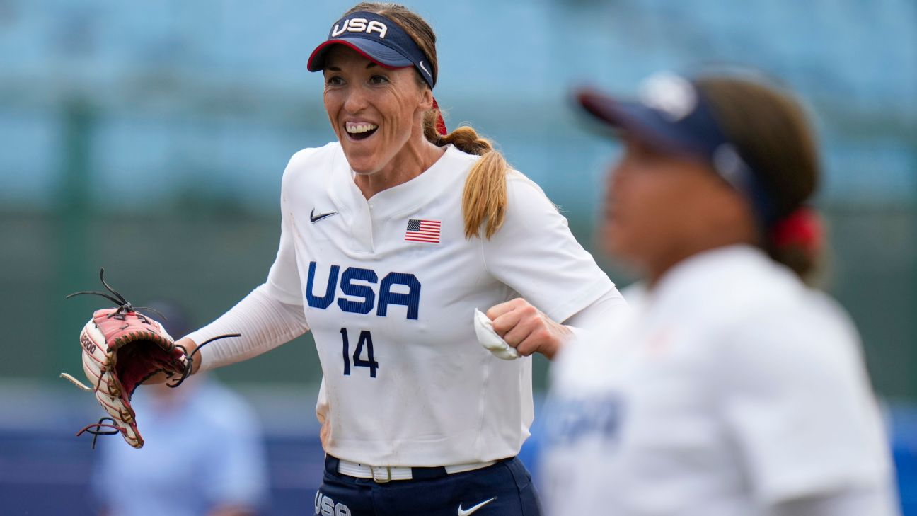 Monica Abbott S One Hitter Leads U S Olympic Softball Team Past Canada