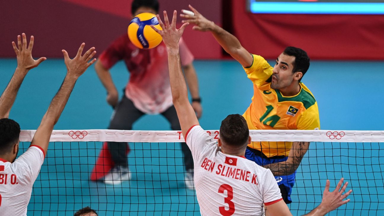 Olimpiadas Douglas Souza Entra Bem Brasil Engrena E Vence Tunisia Na Estreia Do Volei Masculino