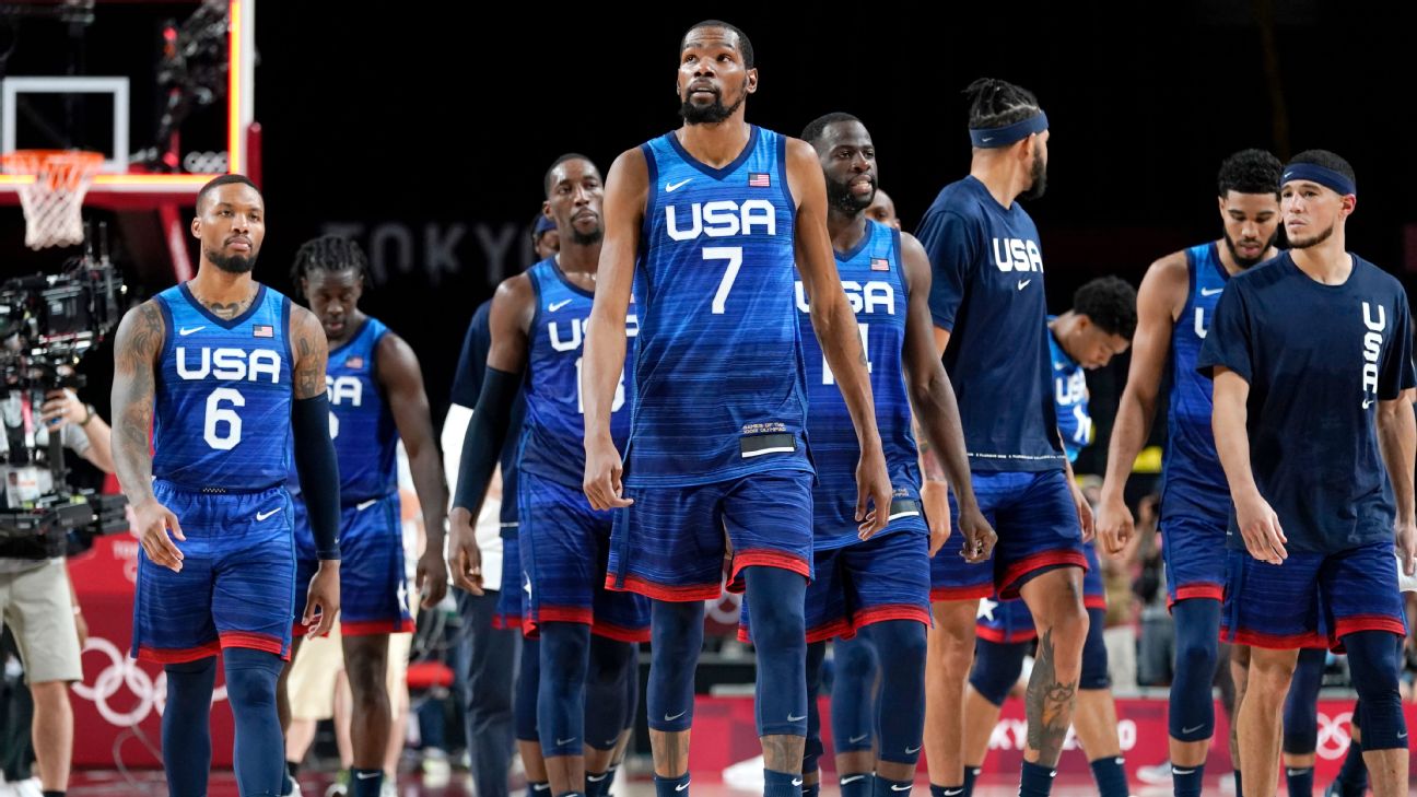 Team USA falls to France at Tokyo Games for first Olympic men's basketball  loss since 2004 - ESPN