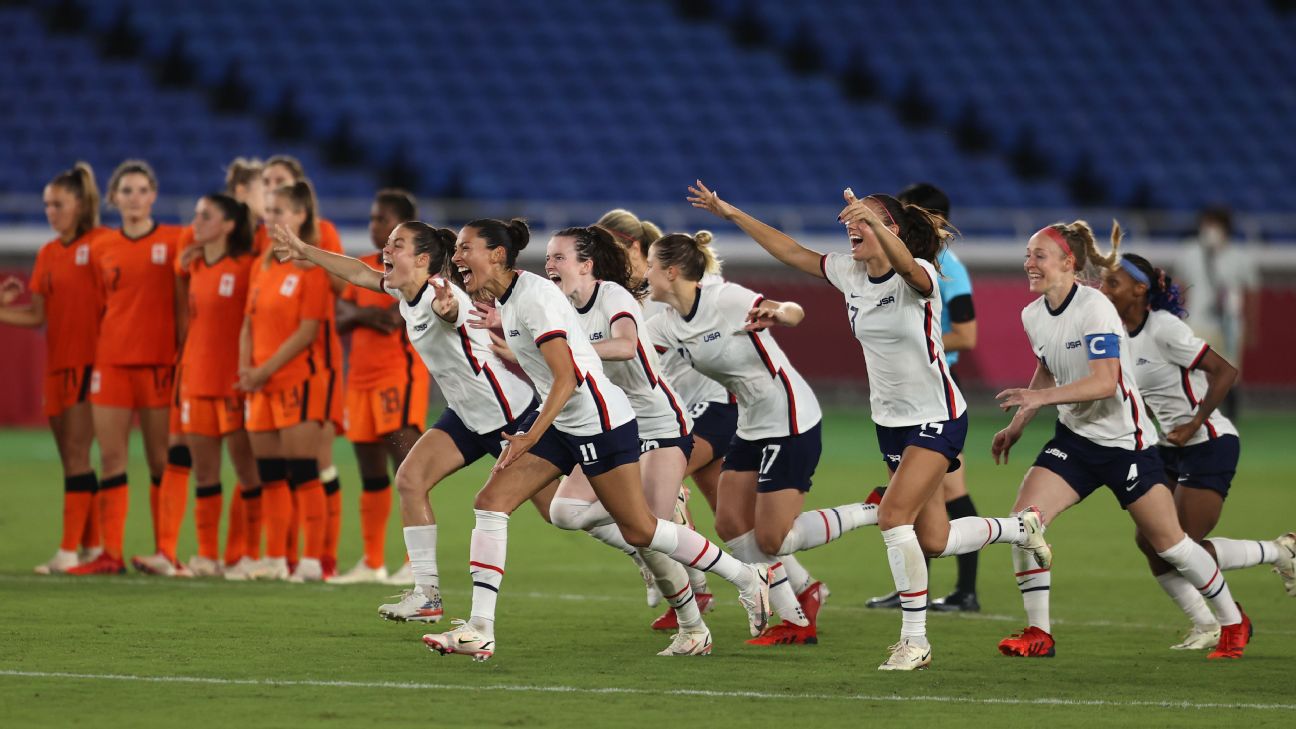 U.S. women's soccer team beats Netherlands, moves on to Olympic