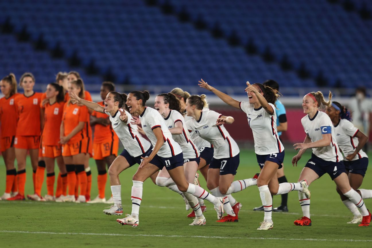 US soccer team wins nail-biter against Netherlands with penalty kicks in  Olympics quarterfinal - ABC News