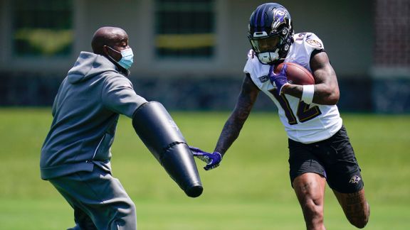 Ravens WRs use drill to tap into their inner Ted Lasso