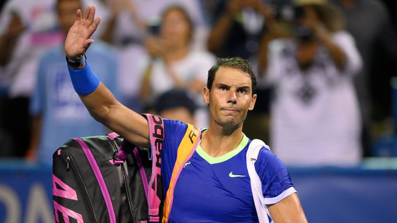 Rafael Nadal out of US Open as nagging foot injury ends 2021 tennis season  - ESPN