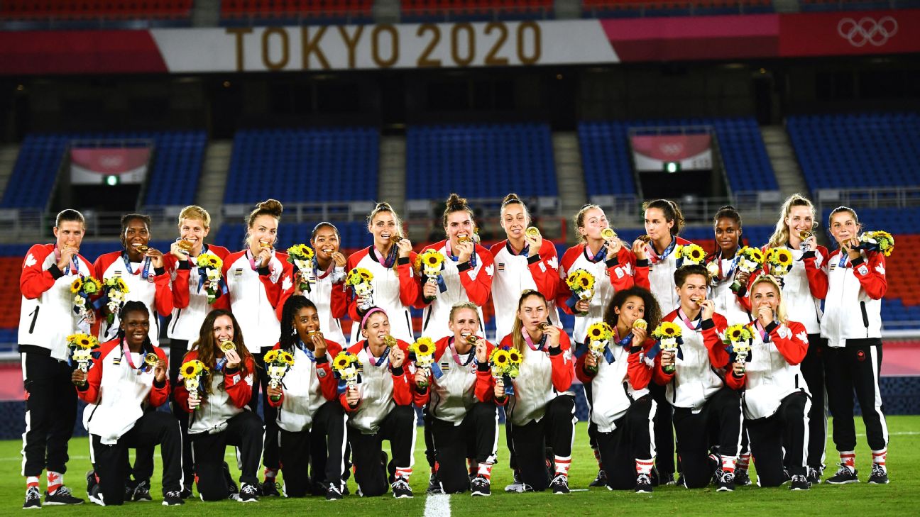 Canada's Women Win Soccer Gold At Tokyo Olympics : Live Updates: The Tokyo  Olympics : NPR