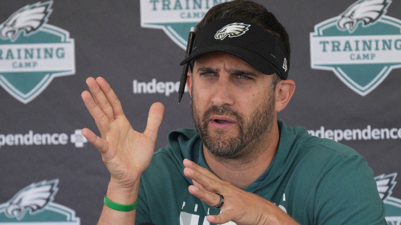 How Eagles' Nick Sirianni turned a hot dog eating contest into a teaching  point - ESPN - NFL Nation- ESPN