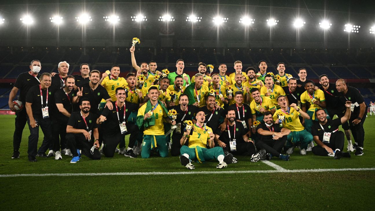 Brazil beat Spain in extra time to retain Olympic football gold