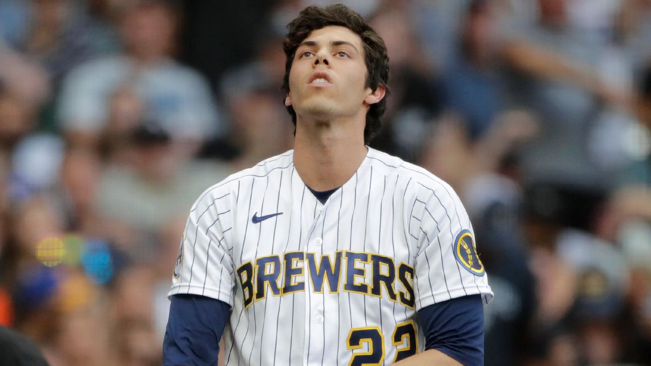 Milwaukee Brewers without star Christian Yelich for at least 10