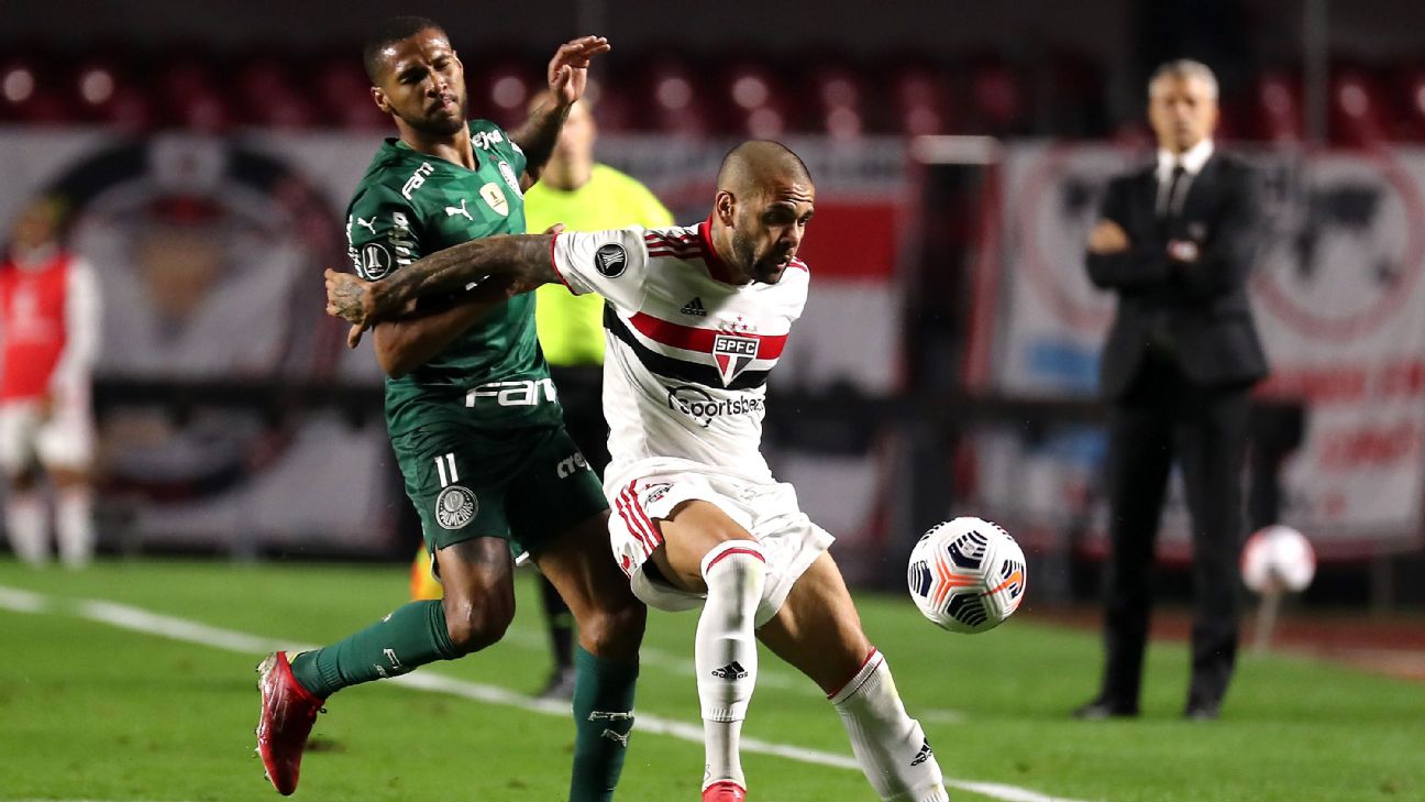 Libertadores: São Paulo e Palmeiras empatam em 1º jogo das quartas