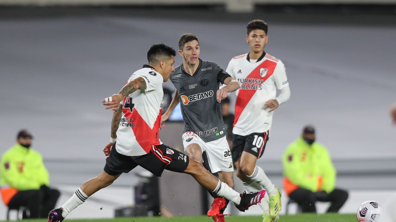 Quanto ficou o jogo do Atlético Mineiro e River Plate da Argentina?