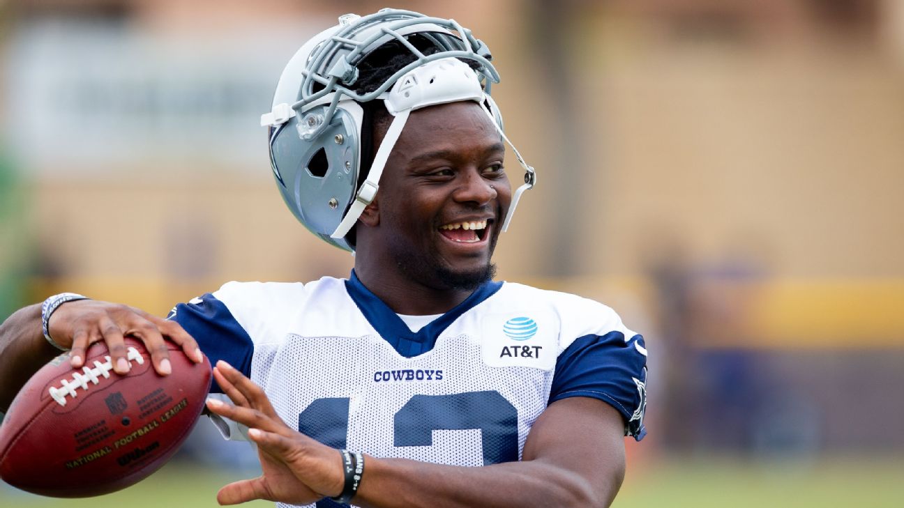 Michael Gallup helps Cowboys end joint practices with Chargers on