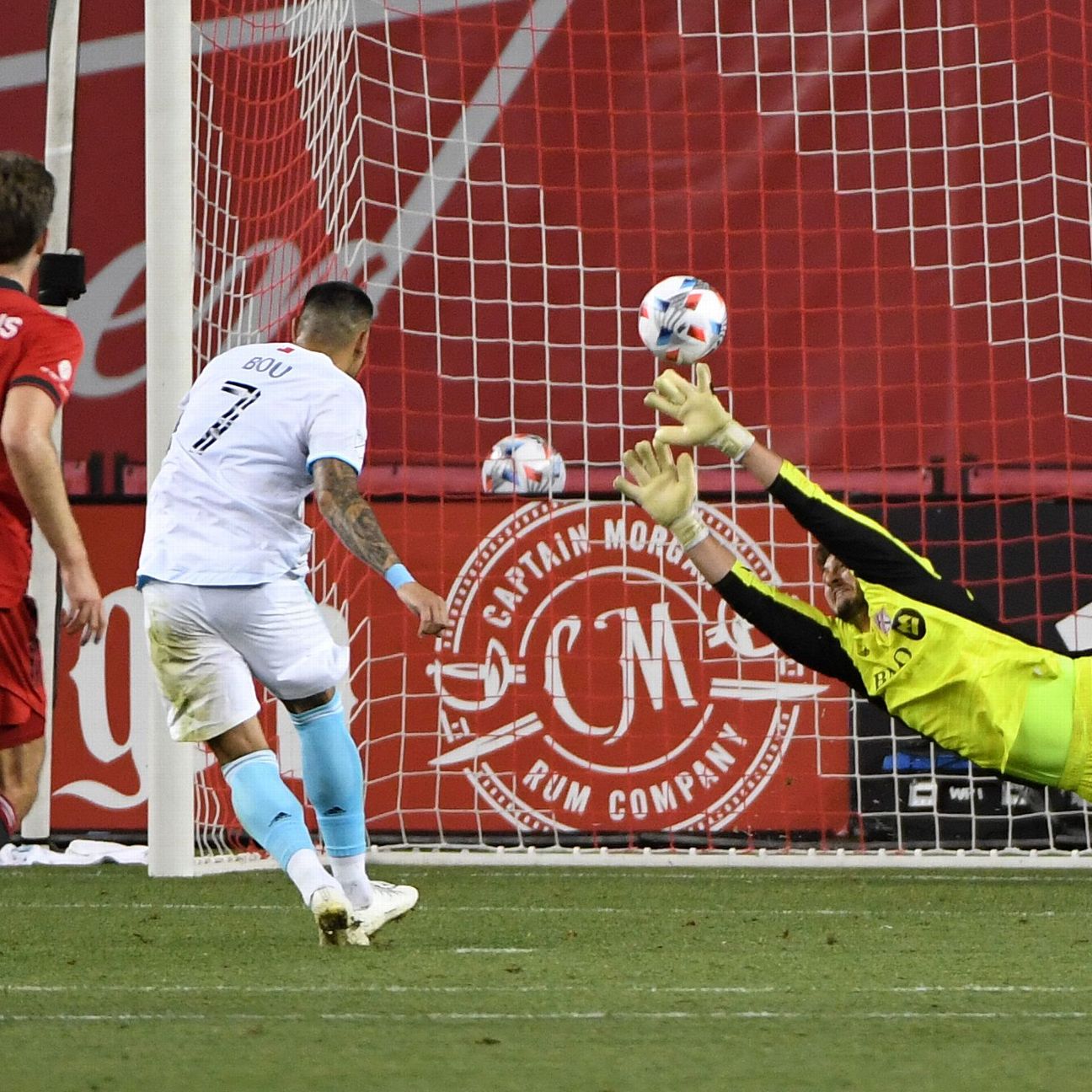 July 25, 2020: New England Revolution goalkeeper MATT TURNER (30) prepares  to make a block during the MLS is Back Tournament Philadelphia Union vs New  England Revolution match at ESPN Wide World