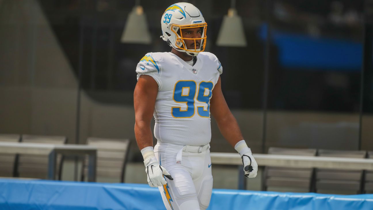 It's gotta be the socks? How Chargers' Jerry Tillery sets apart - Los  Angeles Chargers Blog- ESPN