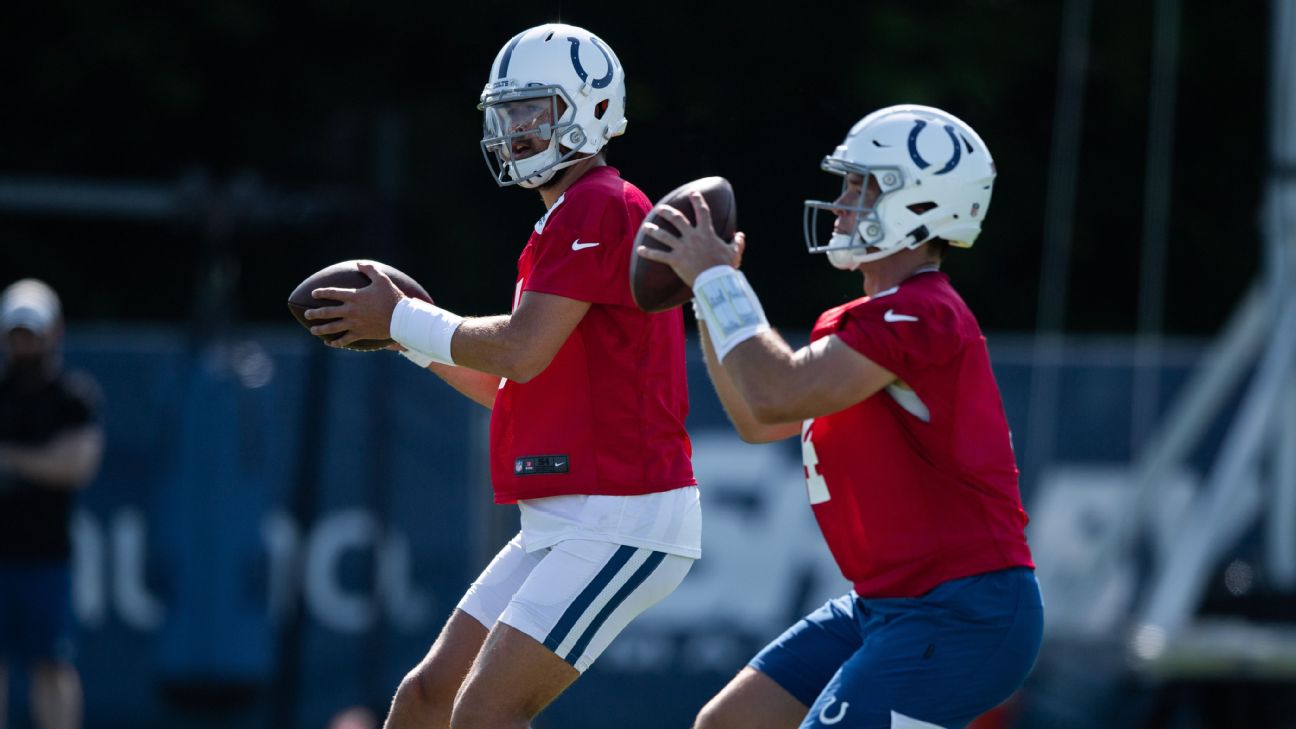 Colts' backup quarterbacks Jacob Eason and Sam Ehlinger effective in  absence of Carson Wentz - The Boston Globe