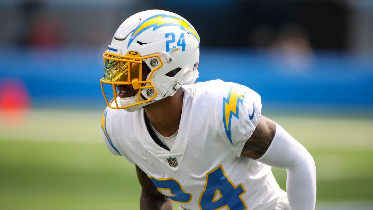 Nasir Adderley Los Angeles Chargers v Dallas Cowboys 2021 Images