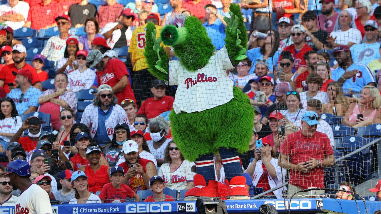 Reading Fightin Phils on X: For those curious, here are a few up close  shots of the @Phillies Phillie Phanatic Jersey we'll be wearing July 2nd!  You can pre-order a jersey here