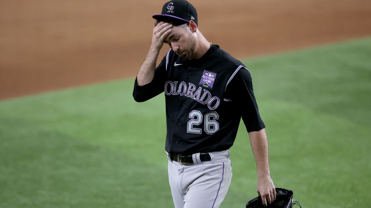 Colorado Rockies LHP Austin Gomber done for season due to stress fracture  in lower back - ESPN