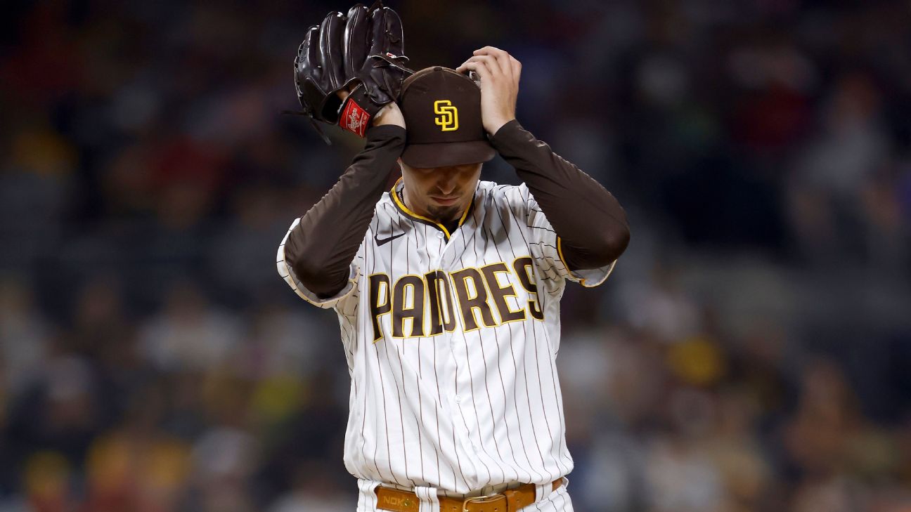 Snell takes no-hitter into 7th, Padres beat Mets