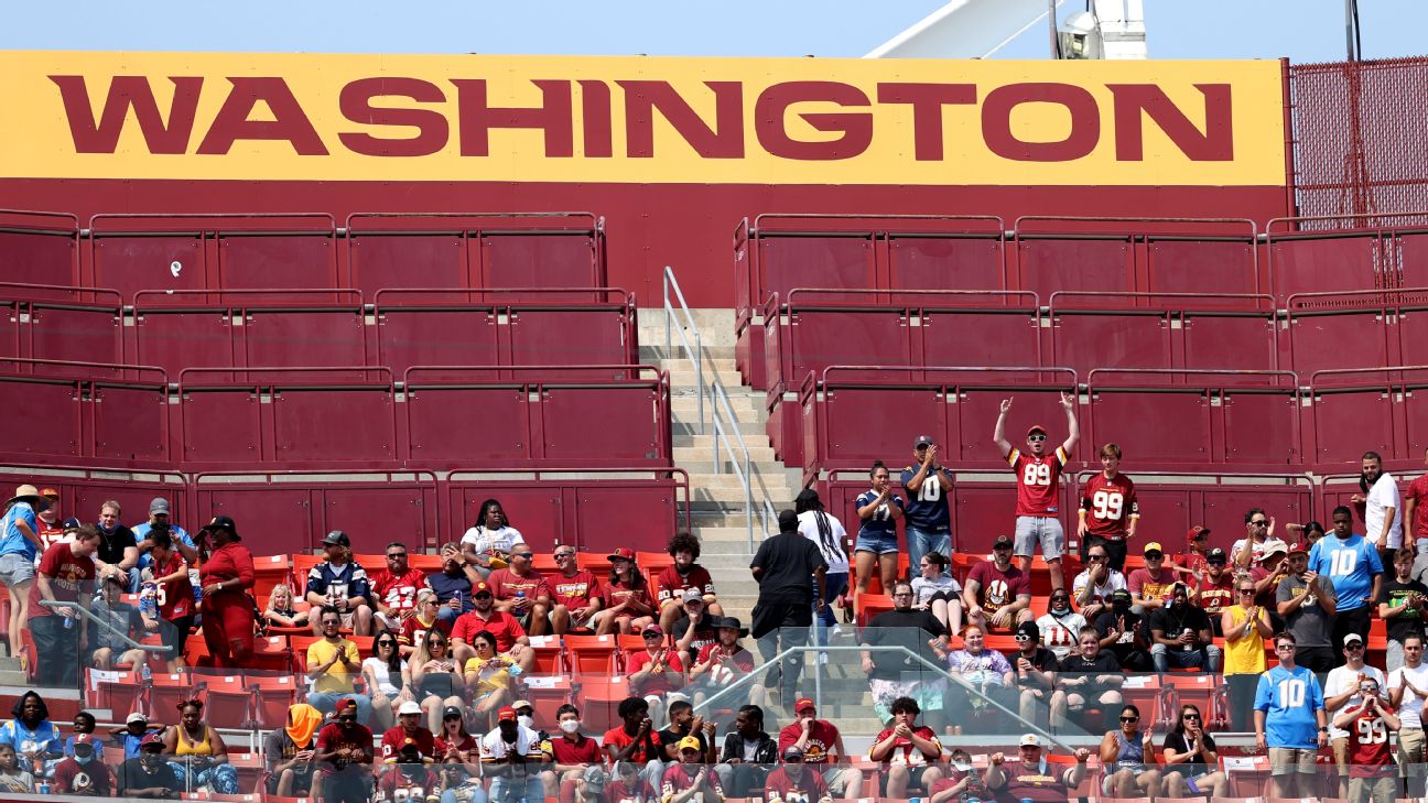 An empty stadium - FED EX Field Home of the Washington Redskins