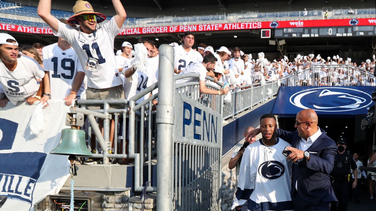 Scenes from Saquon Barkley's Penn State ABC7 New York