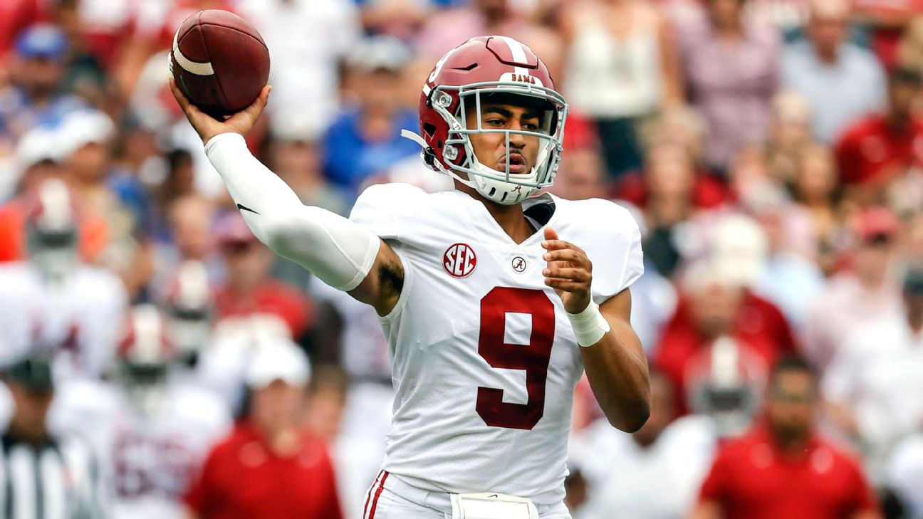 Fan returns Bryce Young's football from his first career NFL TD