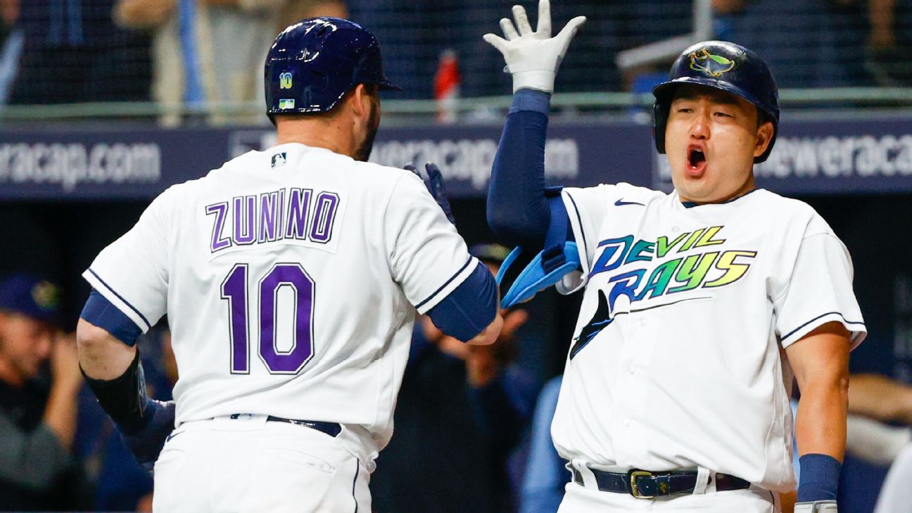 Rays clinch 2nd straight AL East title, beat Marlins 7-3