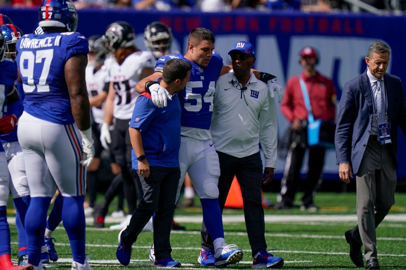 New York Giants' top WR Sterling Shepard tears ACL in loss to