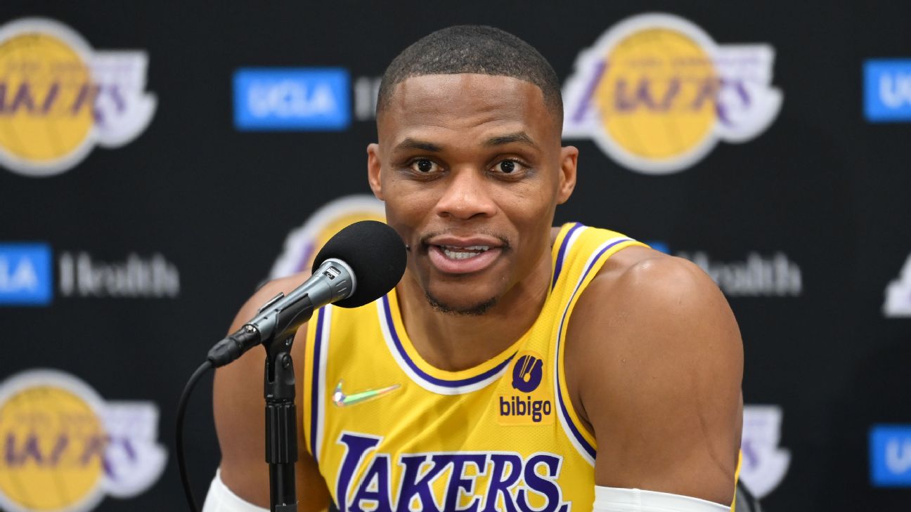 Los Angeles Lakers' Russell Westbrook - Playing with LeBron James 'helps my  game'