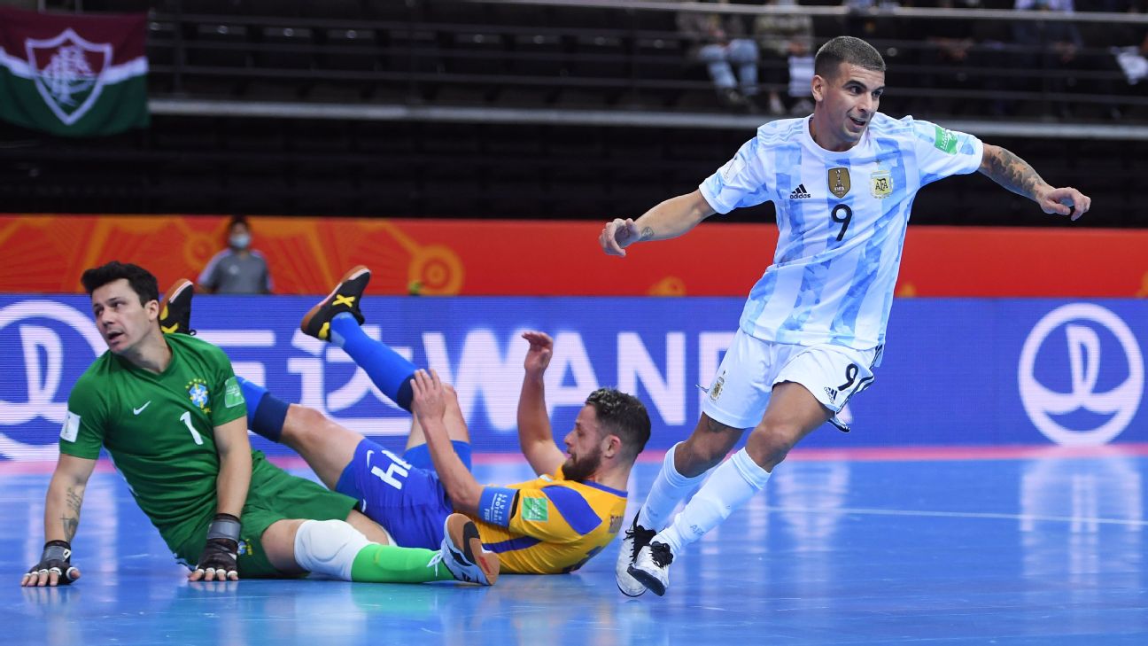 Seleção brasileira cai para Argentina nos pênaltis na semi da Copa América  de futsal - ESPN