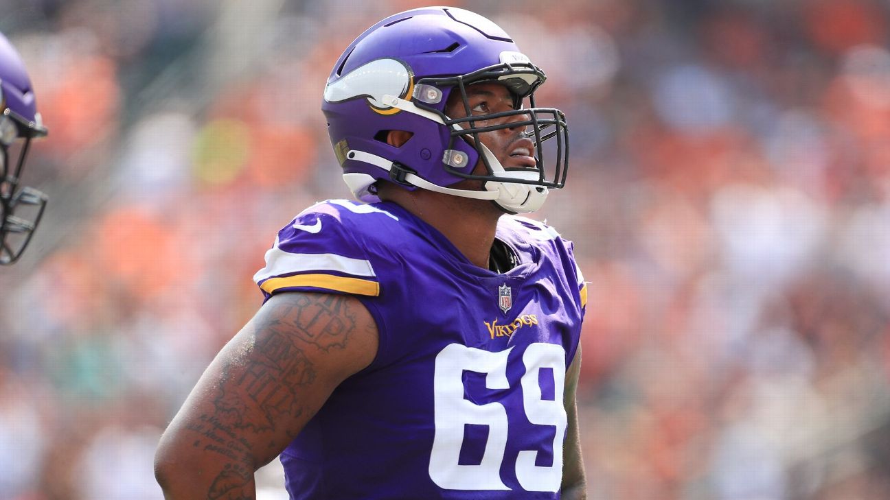 Rashod Hill to remain Minnesota Vikings' starting LT vs. Cleveland