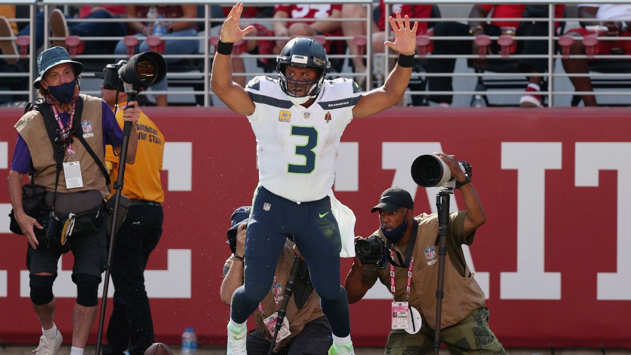 Wilson throws 2 TDs, Seahawks hold off Cardinals 28-21 Los Angeles Rams  Seattle Seahawks Arizona Cardinals Russell Wilson top