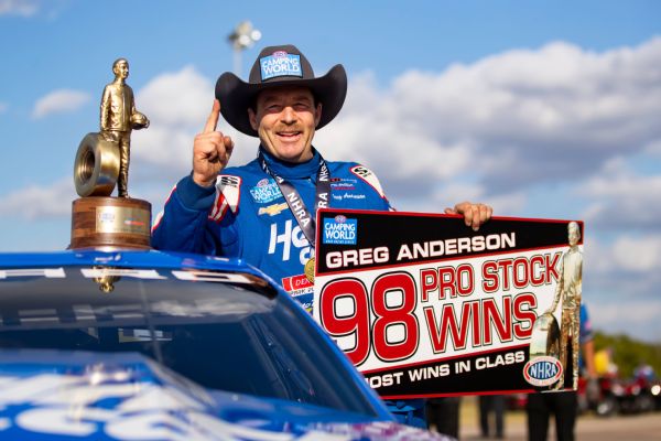 Anderson breaks Pro Stock record with 98th win
