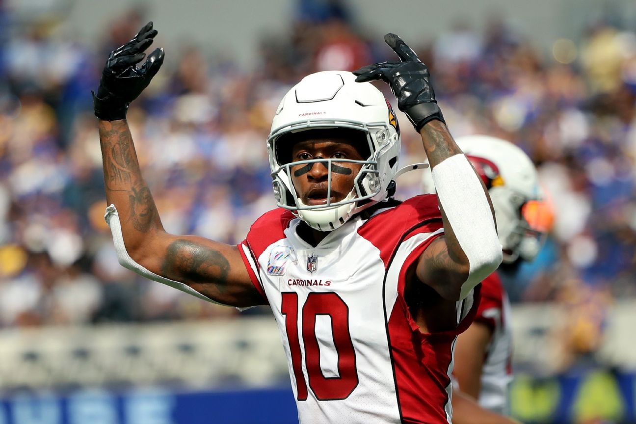 Sources: Cards WR Hopkins banned six games