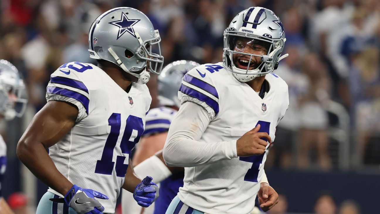 Prescott, Cowboys beat Giants 44-20 year after ankle injury