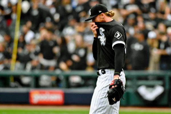 White Sox's Kopech leaves game after 13 pitches