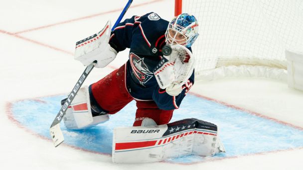 'Am I going to be all right?' Blue Jackets' Merzlikins tries to move on after death of Kivlenieks
