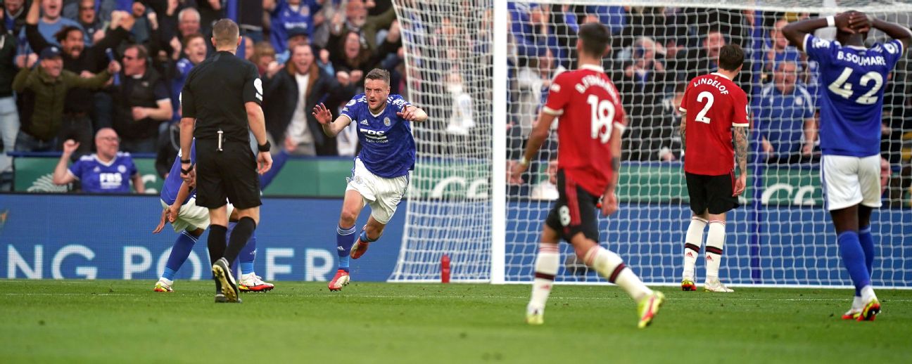 Leicester beat Man United in late thriller